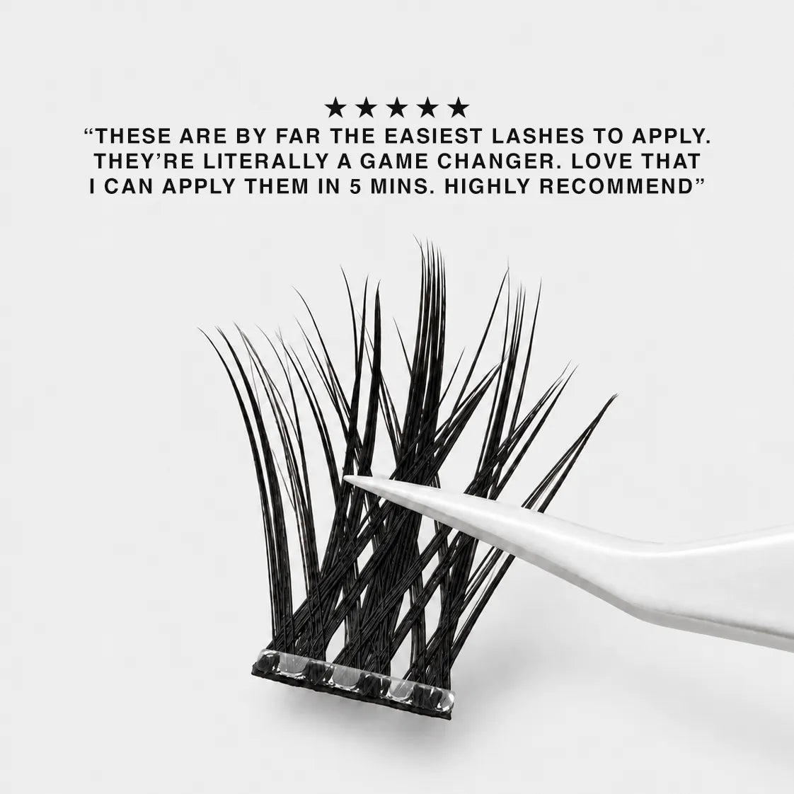 no glue lash clusters press on lashes